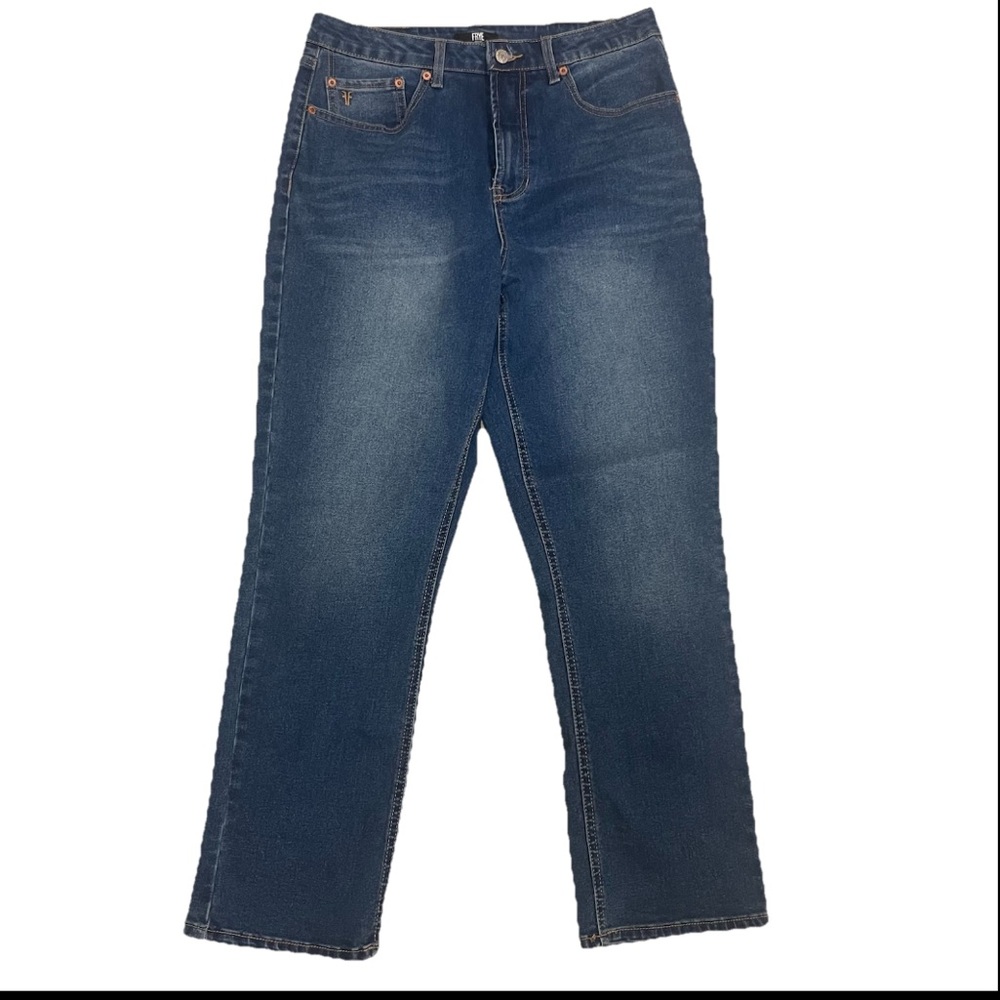 Frye Women’s Jeans High-Rise Cropped Amari Blue Straight Leg Size 8/29